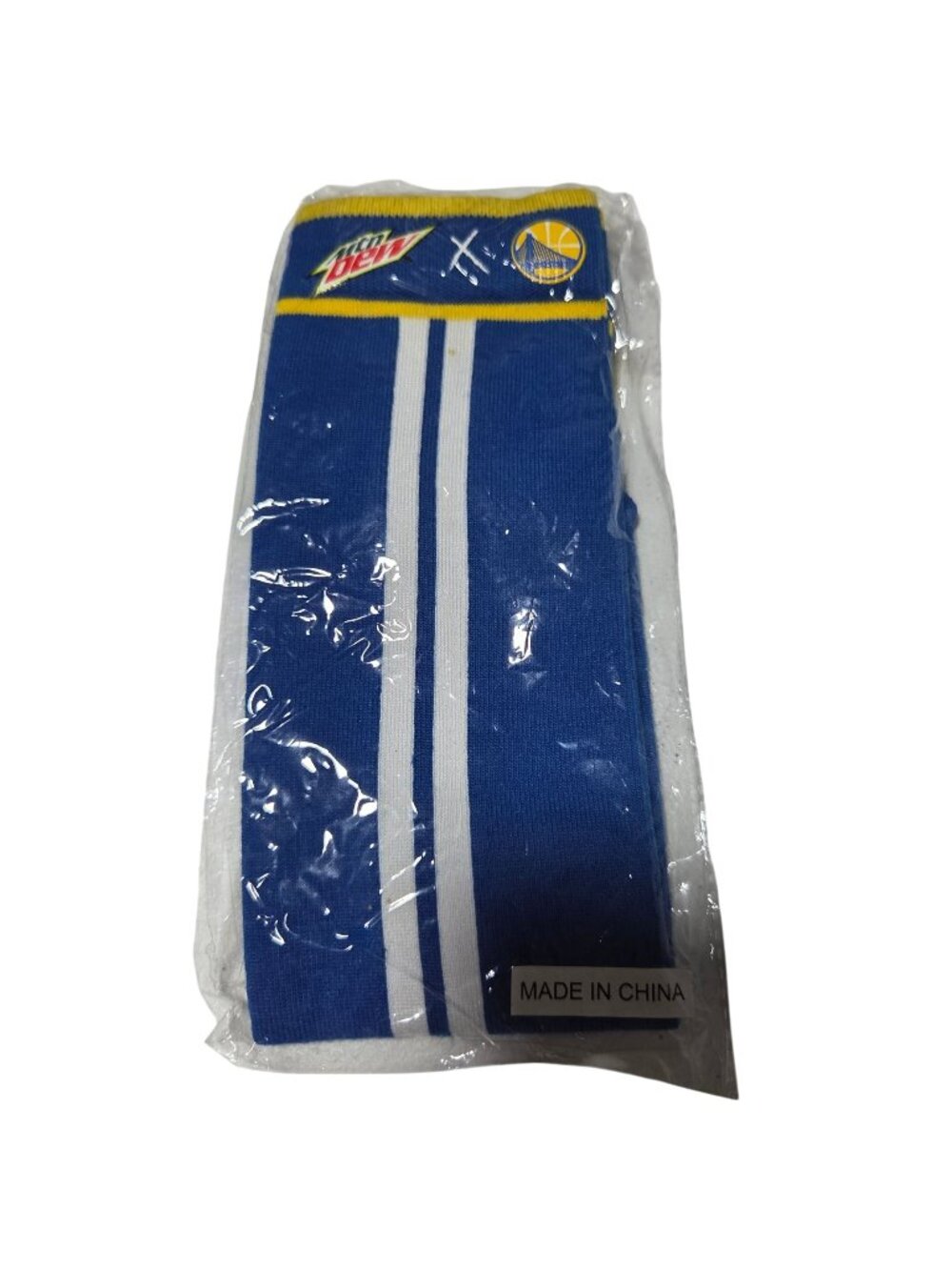 Mountain Dew X Golden State Warriors Blue Striped Socks New In Package One Size